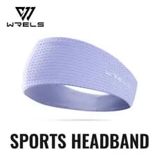 WRELS Sports Sweat-Wicking Headband Ampla Faixa Respirável Anti-Suor Para Ioga , Fitness E Corrida