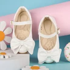 Sapatilha Infantil Menina de Fivela Sapato Boneca Social Enfeite Laço Delicado Macia Confortável
