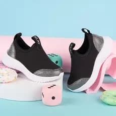 Tênis Infantil Menina Calce Fácil Casual Slip On Volta as Aulas Leve Macio Confortável