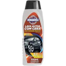 Lava Autos com Cera de Carnaúba Rodabrill 500ml Limpa e Protege a Lataria Carro