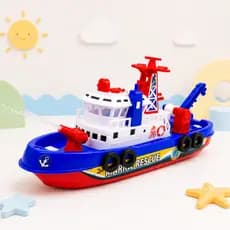 Barco Infantil Para Água Piscina Praia Luz Som Jato De Água