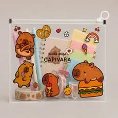 Pasta Para Documento Pastinha Fechamento Em Zíper A4 Capivara