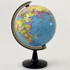 Globo Terrestre Giratório Elegante Decorativo Modelos 10,6cm E 14,2cm