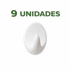 Ganchinho Multiuso de Plástico até 1kg 9 Unidades Pronta Entrega