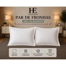 kit 2 fronhas aba americano de travesseiro 100% algodão, estampadas e lisas.