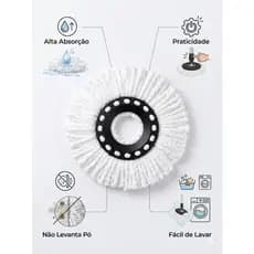 Refil Para Mop Esfregãp 8 Litros Limpeza