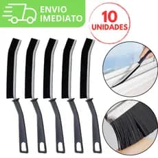 10 Escovas Limpa Canto para Limpeza de Frestas Trilhos e Fogão Escovinha Multiuso Universal