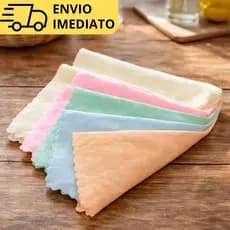 Pano Microfibra Multiuso 29x29cm alta absorção para Limpeza de Pia e Vidro