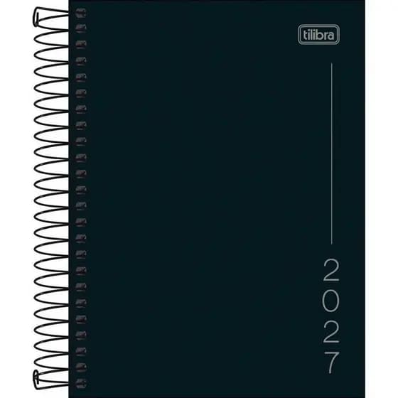 AGENDA ESPIRAL 2027 DIARIA PEPPER PRETO TILIBRA
