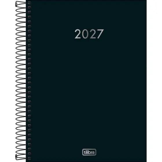 AGENDA ESPIRAL 2027 DIARIA NAPOLI PRETO GRANDE TILIBRA