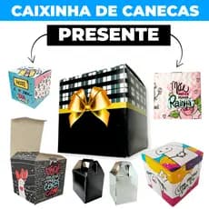 Caixinha de Presente para Caneca 350ml Personalizada Embalagem para Canecas Porcelana