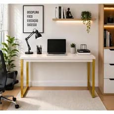 Mesa Escrivaninha Industrial Para Home Office Computador Notebook Escritório