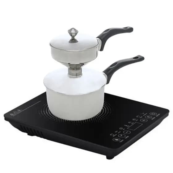 Cuscuzeiro Individual de Aço Inox Pequena Lyor - Funciona em Fogão de Indução Gás e Elétrico