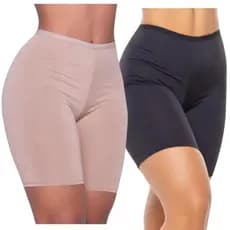Kit 2 Short Segunda Pele Feminino Anágua Alta Qualidade Conforto Total Não Marca