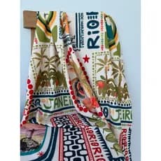 Rio de Janeiro - Variante Off White - Tropical - 95% Poliéster 5% Elastano - Tecido Estampado Digital - Largura 1.50m