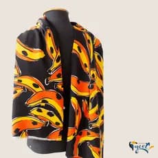 Tecido Estampado Digital Bananas - 100% Viscose - Largura 1,45 m