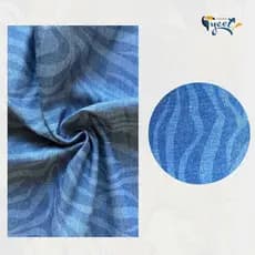 Jeans Zebra - Tecido Estampado Digital -  Largura 1,75 m -  100% Algodão