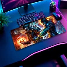 Mouse Pad Para Gamers Tapete de Mesa Vários Tamanhos e Tema Anime