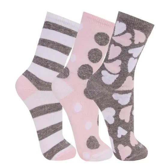 Kit 6 Pares Meia Algodão Cano Longo Moda Íntima Feminina Estampada