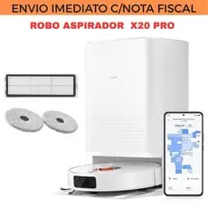 Robô Aspirador X20 PRO Lançamento 2025 110/220volts - Limpeza inteligente com mapeamento 3D