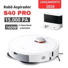 Robô Aspirador Vacuum S40 PRO - Potência Máxima 15.000Pa | Aspira e Passa Pano - Sua Casa mais Limpa