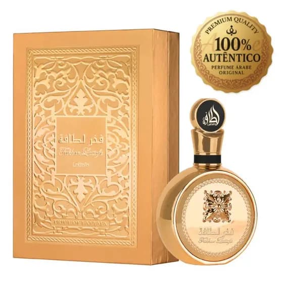 Perfume Lattafa Fakhar Gold Extrait Edp 100ml Unissex Árabe - 100% Original com selo Lattafa e Nota Fiscal