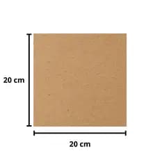 Placa MDF Cru A4 20x20cm 20 Unid 3mm Artesanato e Quadros