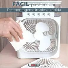 Refrigerador De Ar Ventilador Umidificador Portátil Com Led Reservatório De Água Led Envio Imediato Direto Fabrica