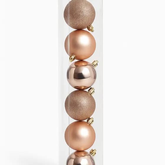 KIT COM 18 BOLAS DE NATAL DE 7CM - ENFEITES DE NATAL CONJUNTO NATAL LISA FOSCA BRILHANTE