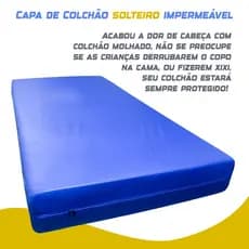 Capa Impermeável Hospitalar Protetor De Colchão Solteiro Napa Premium Envio Rápido