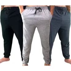 kit 3 calça de moletom pelúcida com amarração masculina adulto estilo jogger academia , caminhada estilo casual