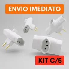 Adaptador Benjamin T 10A 20A Tripolar Novo padrão tomada resistente