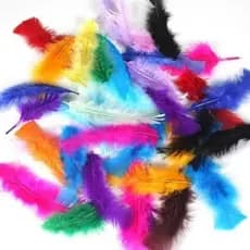 kit com 20 penas marabu diy artesanato decoração festa