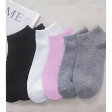 Kit 3, 6 e 12 Pares De Meias Soquete Feminina Lisas Cano Curto