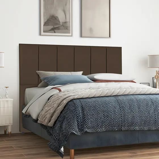 Cabeceira cama box Dubai - com Pé - Estofada - Vários Tamanhos