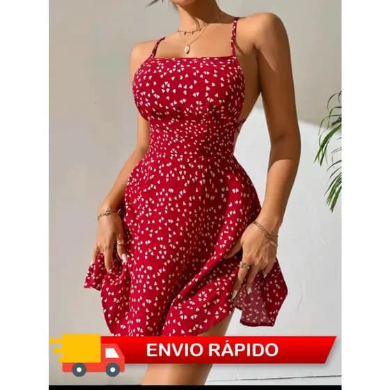 Vestido Curto de Verão Ideal para Festas Carnaval
