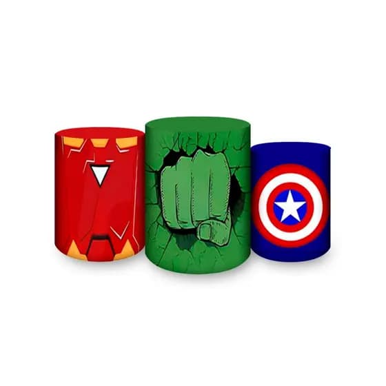 Capas Painéis de Festa Sublimados Vários Modelos Tema Herois