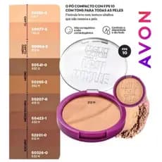 Pó Compacto Matte Real - Avon Colortrend - FPS 10 \ Acabamento matte