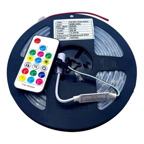 Fita Led Endereçável 5 Metros Ws2811 12v 300 Leds Ip67 60smd