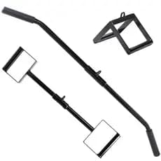 Kit Puxador Costas 1,20 +Puxador Neutro c/Giro + Triângulo Crossover Musculação Treino