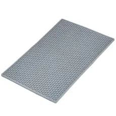 Barmat Cinza 25x39cm Tapete Escorredor De Pia + 6 Porta Copo