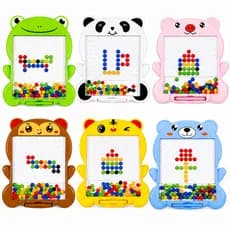 Lousa Magnética Infantil Educativa Com Caneta Jogo Interativo Colorido Brinquedo