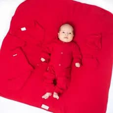Saída Maternidade Primeiros Dias Vermelho 100% algodão 6 peças Completo Maternidade Menino e Menina