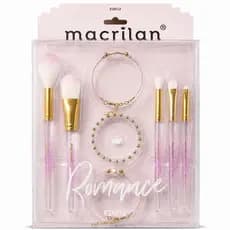 Kit com 5 Pinceis e 3 Pulseiras Macrilan
