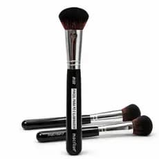 Pincel Para Pó Macrilan B122 Profissional Preto Maquiagem Facial