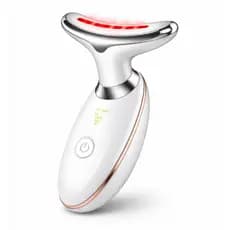 Massageador De Pescoço e Rosto LED Vibração Fototerapia Para Rejuvenescer Firmeza Anti-Rugas