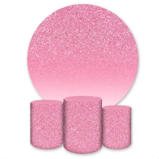 Kit Capa para Painel e cilindros Sublimados Tema Glitter (EFEITO GLITER FEITO EM SUBLIMAÇÃO)