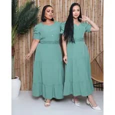 Vestido Midi Premium Moda Evangelico