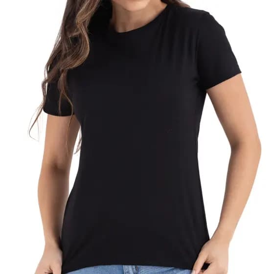 Camiseta Feminina Baby Look 100% Algodão