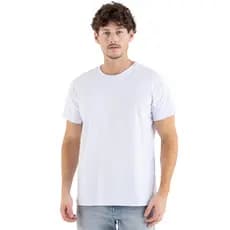 Camiseta Basica Masculina 100% Algodão Corte Regular Fio 30/1 Malha Confortável para o Dia a Dia